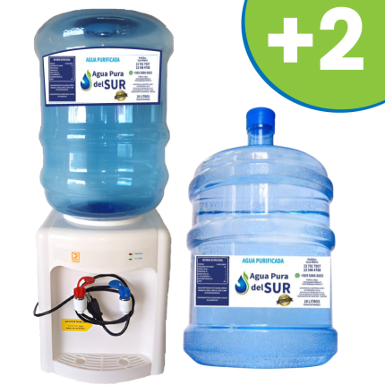 PACKS ELÉCTRICO SOBREMESA 2 LLAVES (Incluye 2 Botellones)